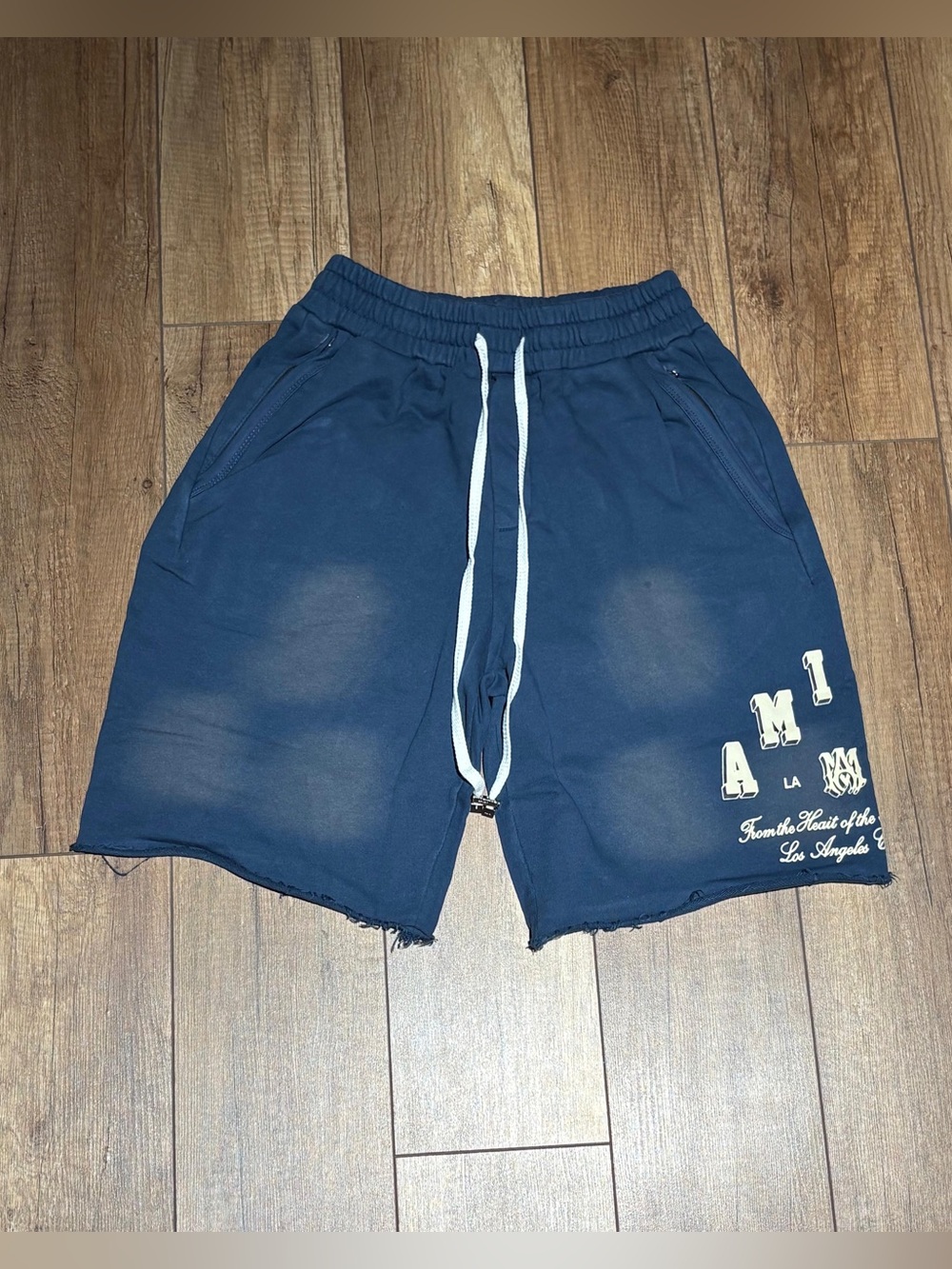 Amiri Navy Dark Blue Spotted Shorts Brand New Mens Size Large